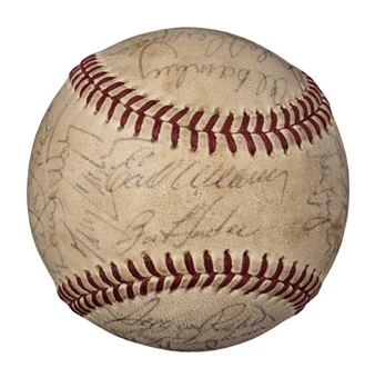 1973 Baltimore Orioles Team Signed OAL Cronin Baseball With 31 Signatures Including Weaver, Brooks and Frank Robinson (JSA)
